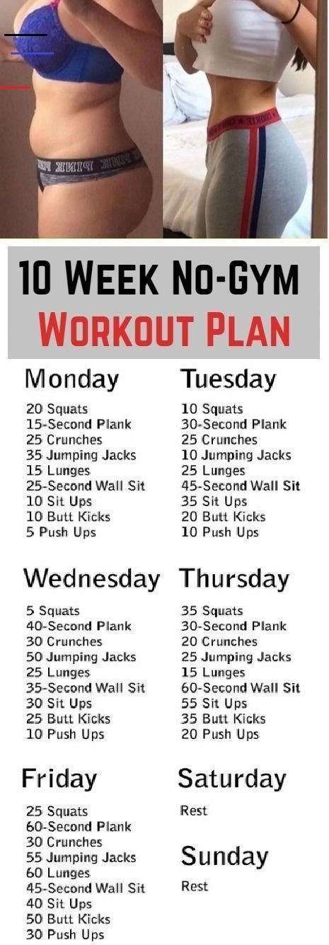 10 week at 2025 home workout plan